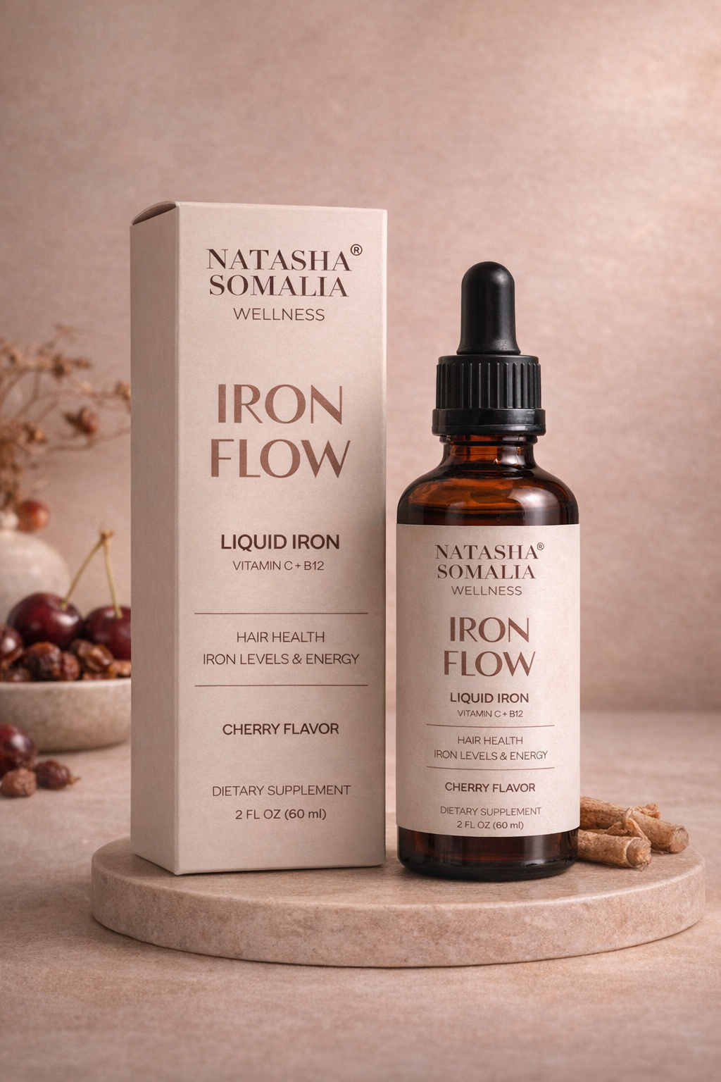 Iron Flow
Gentle Chelated Liquid Iron + Vitamin C + B12