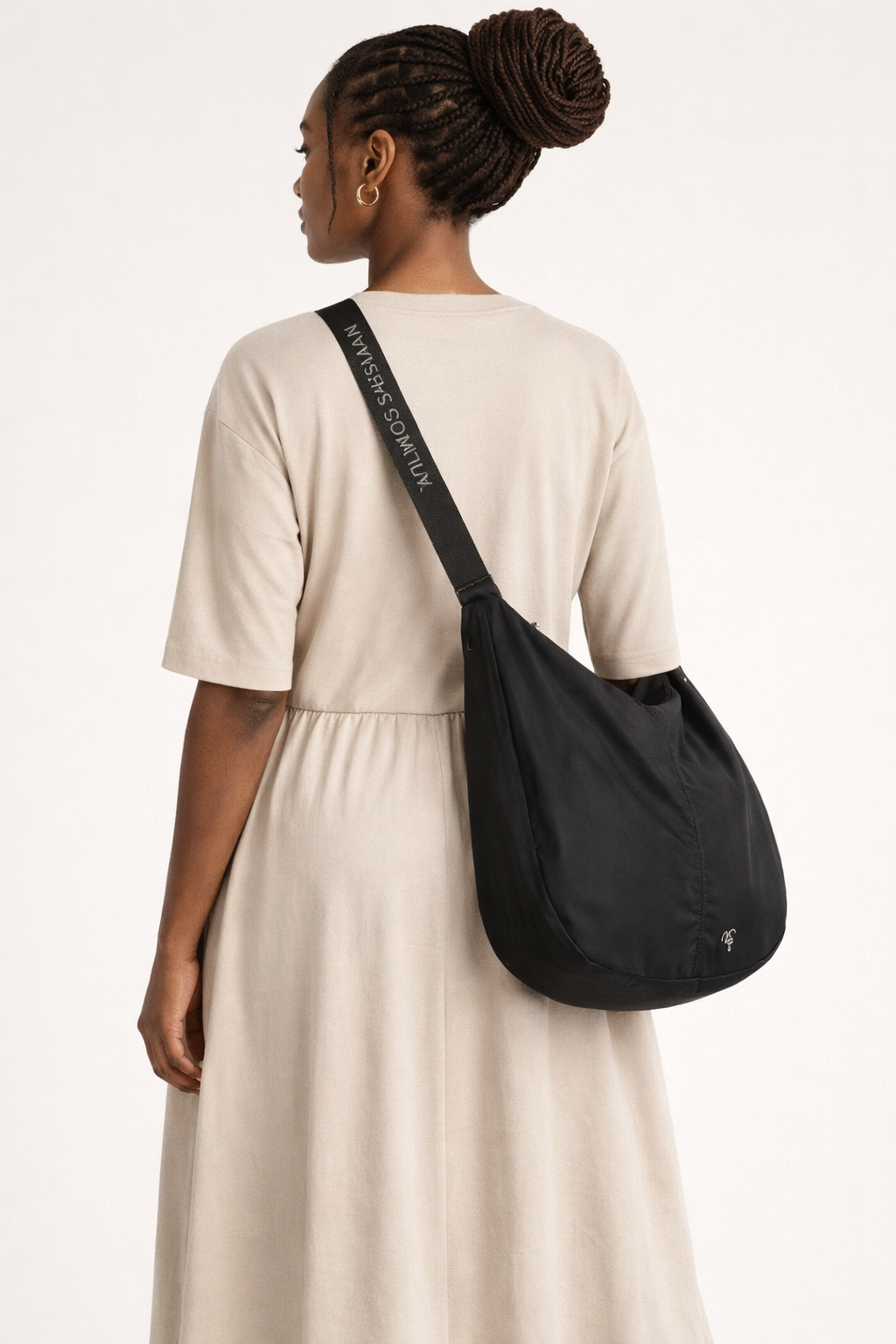 NS Kykee Nylon Hobo Crossbody Bag