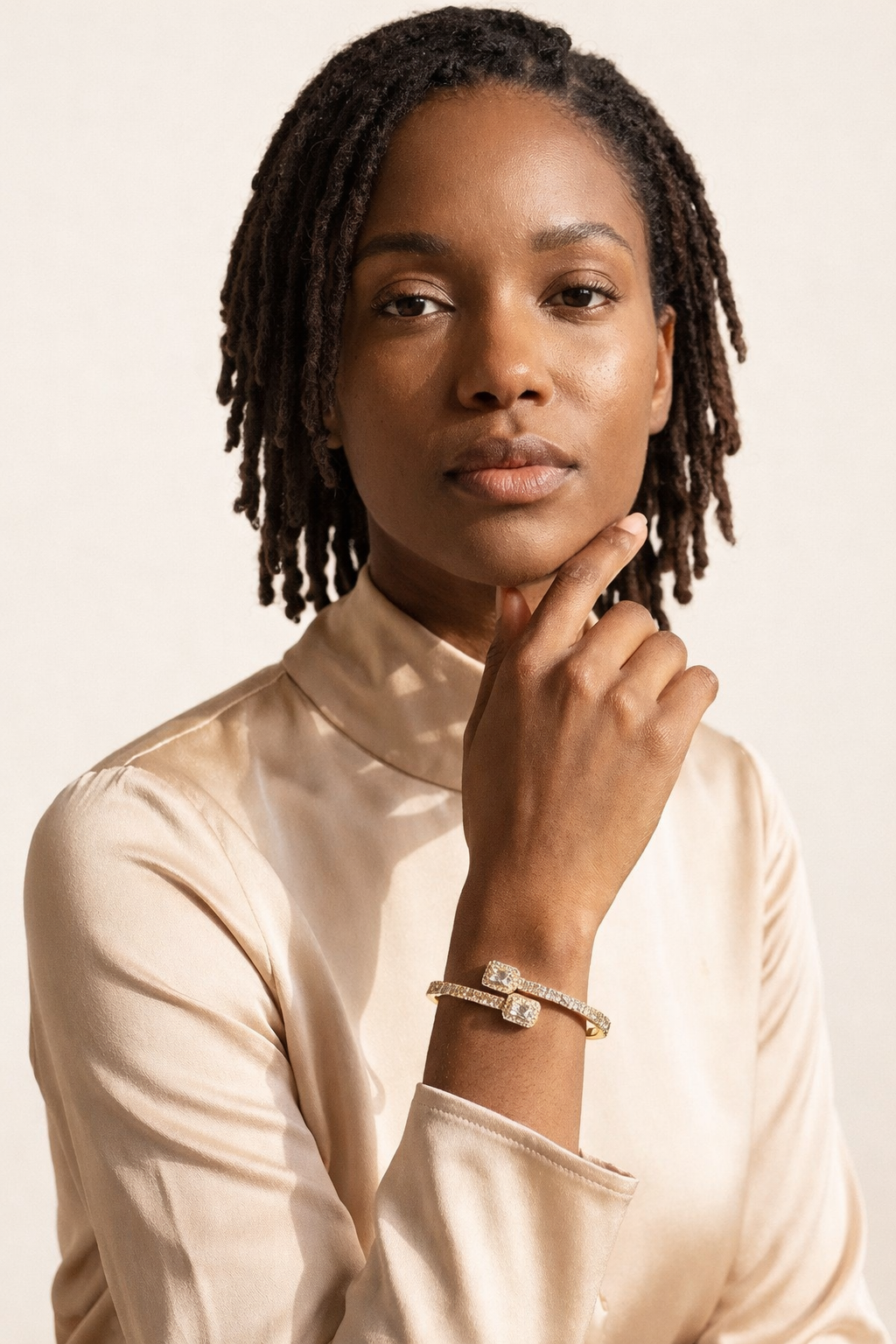 NS Baguette Moissanite Bangle